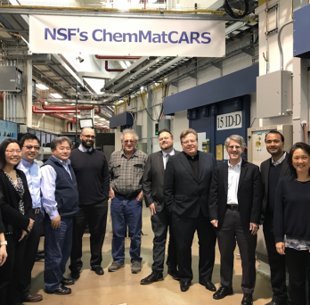 A diverse group of scientists in the NSF ChemMatCARS lab
                  