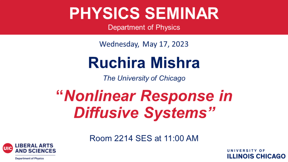 Physics Seminar - Ruchira Mishra