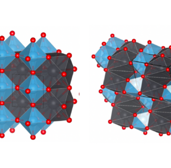 Two crystal structures of lead titanate that form under very high-pressure conditions. (Graphic: Cohen, et al.) 